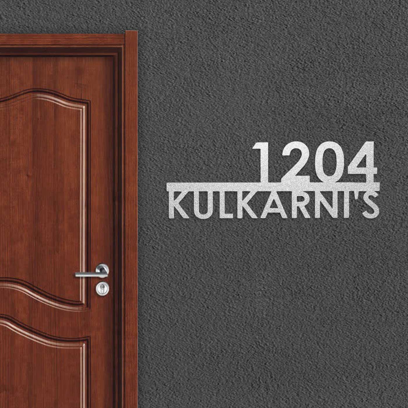3D Modern Name Plate with House Number