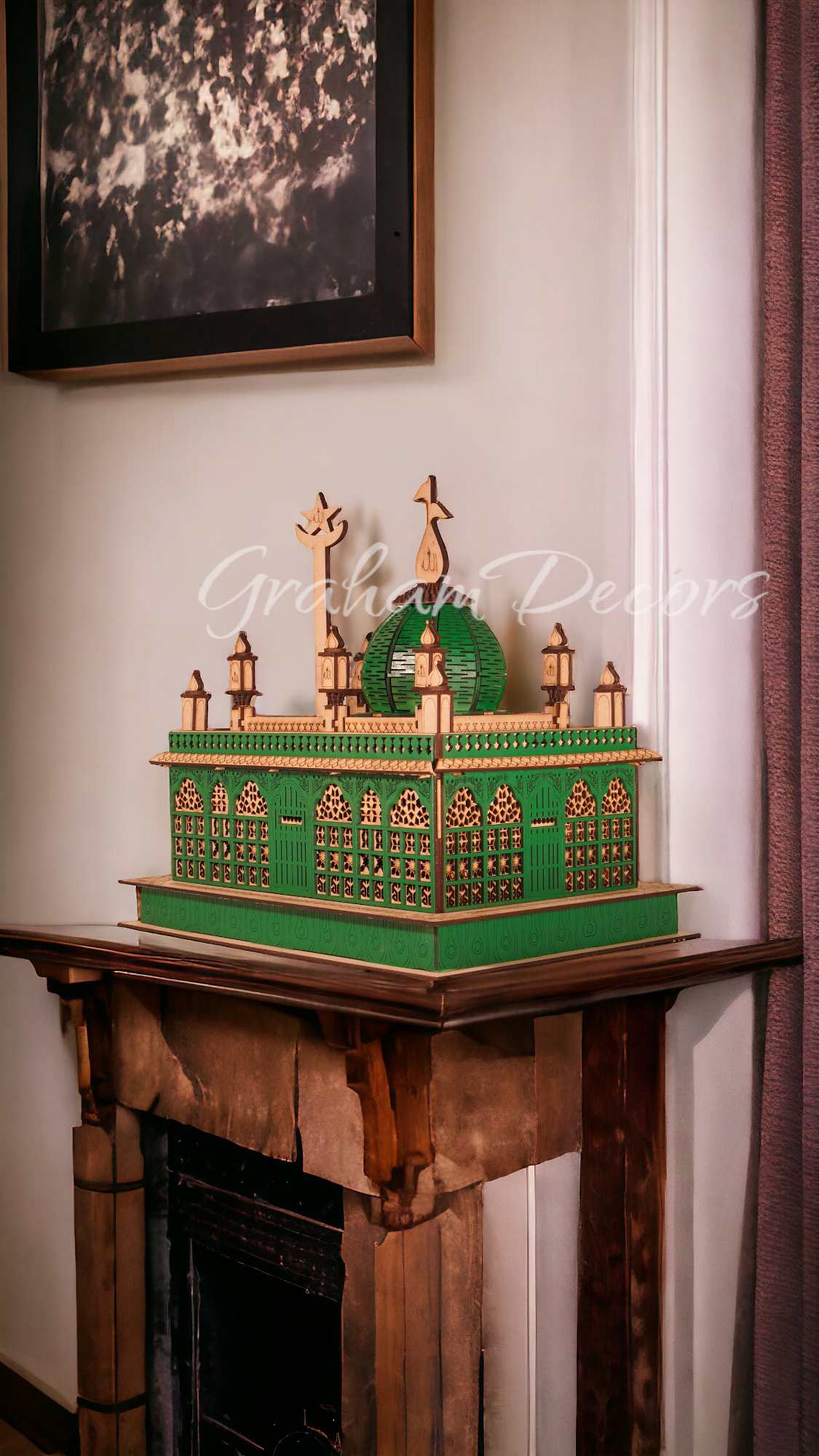 Discover the sacred allure of Kaliyar Sharif, the esteemed Dargah of Sabir Piya. Eid Mubarak in Arabic language (عيد مبارك) and Eid ul-Fitr Mubarak in Arabic (عيد الفطر مبارك) to all! Enhance your living space with our exquisite replica, perfect for home decor shop near me searches. Experience the essence of spirituality and elegance with our meticulous design, ideal for home inside design.