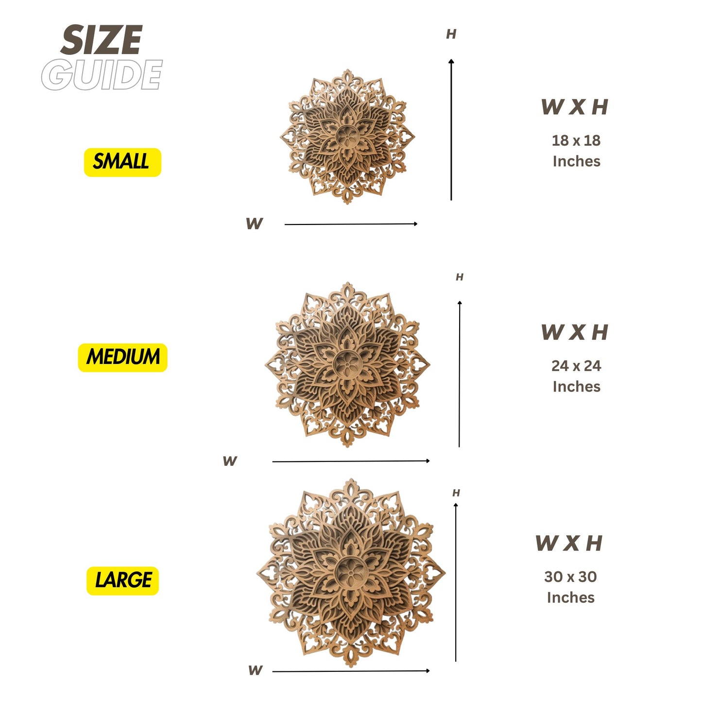 Flower Design Multi-layered Mandala Art