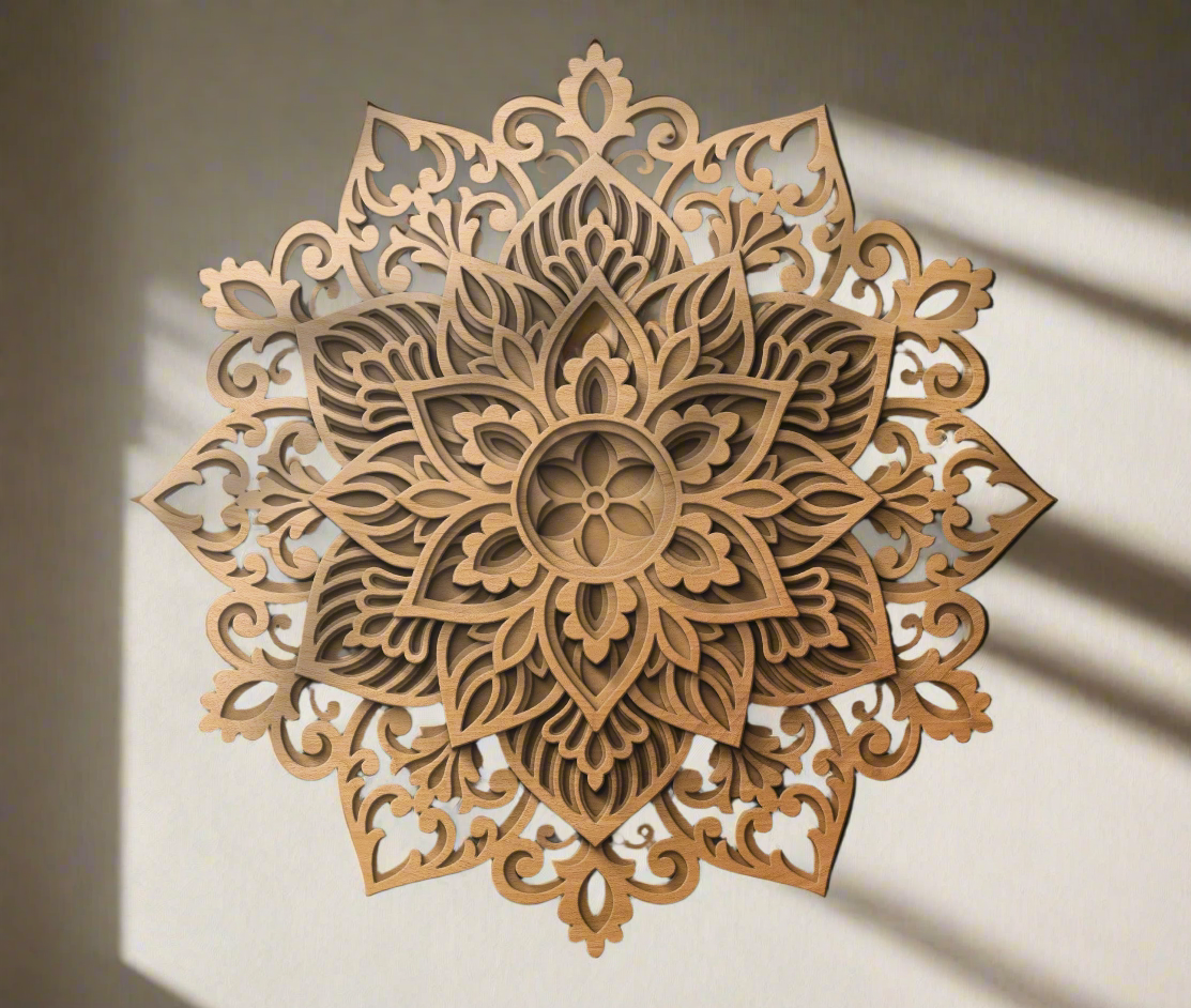 Flower Design Multi-layered Mandala Art