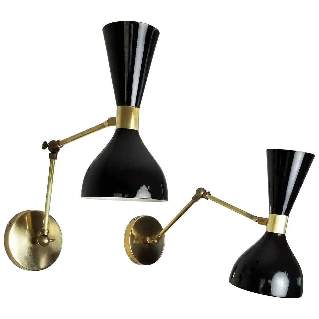 Italian Vanity Light Fixture Brass Wall Scone