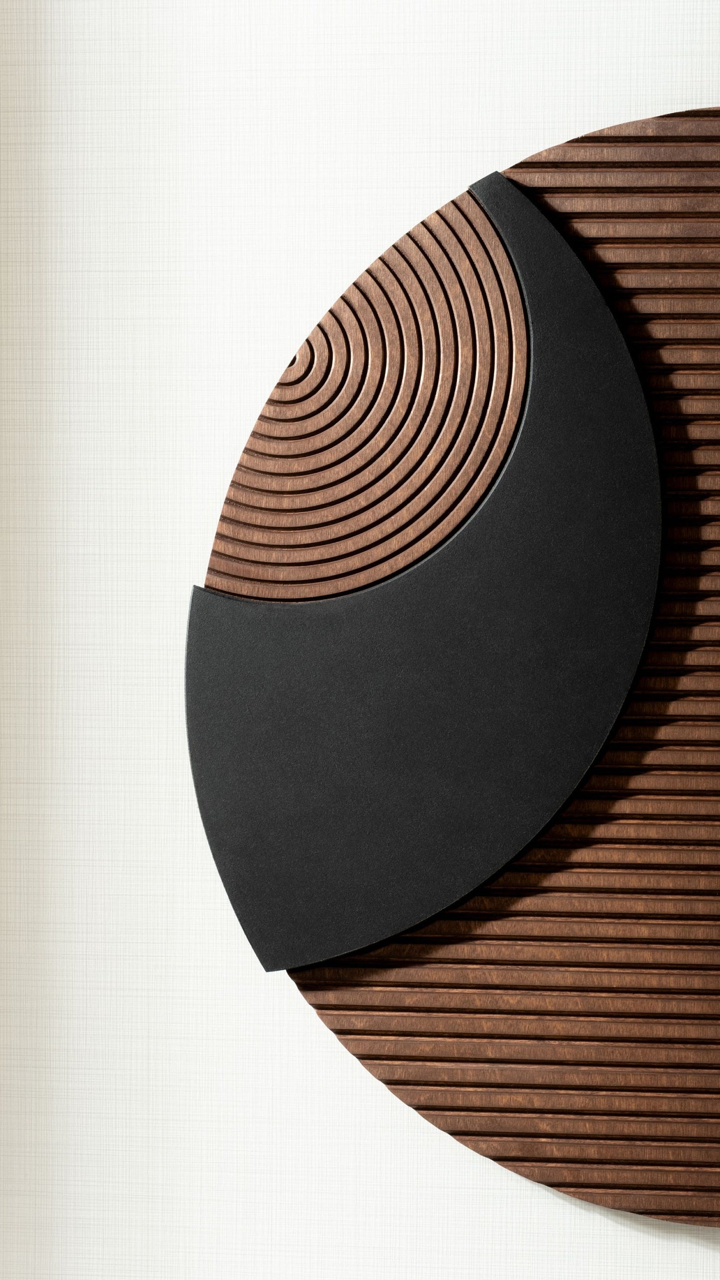 Twin Pieces Line Wooden Wall Art