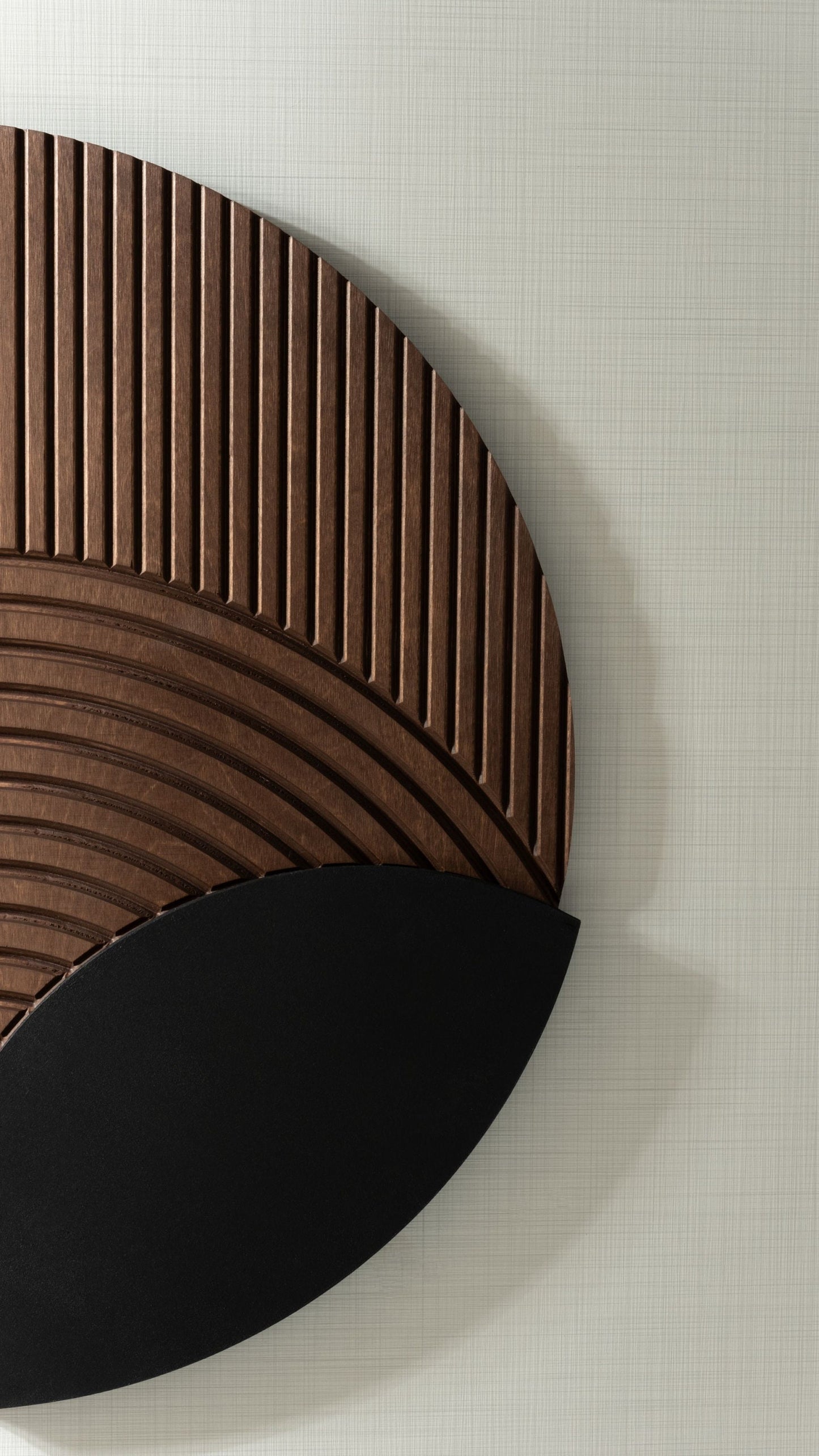 Twin Pieces Line Wooden Wall Art