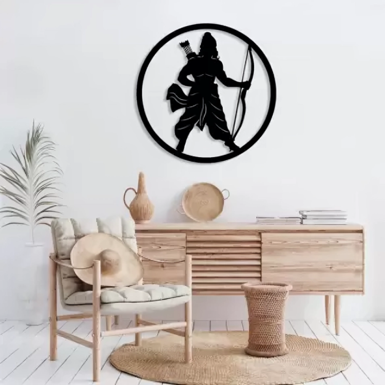 Enhance Your Home's Spirituality with Divine Ram Art Pieces Unique Handcrafted Wall Sculptures Depicting Shree Ram
