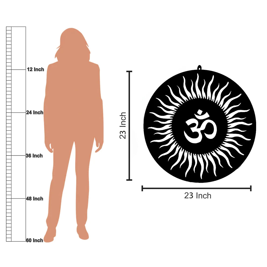 OM LED Wall Light Divine Wall Lighting Spiritual LED Decor Hindu Symbol