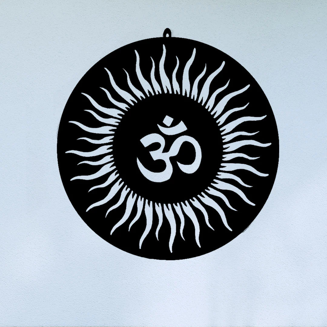 Illuminate Your Space with OM LED Wall Light for Spiritual Bliss Enhance Your Meditation Space art