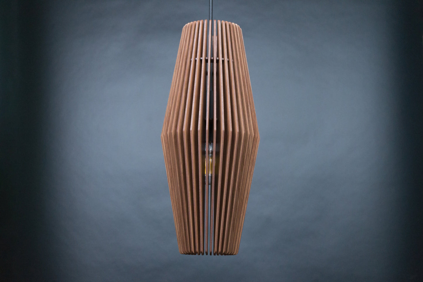 Eco-friendly wood chandelier pendant Sleek wooden pendant lighting solution
