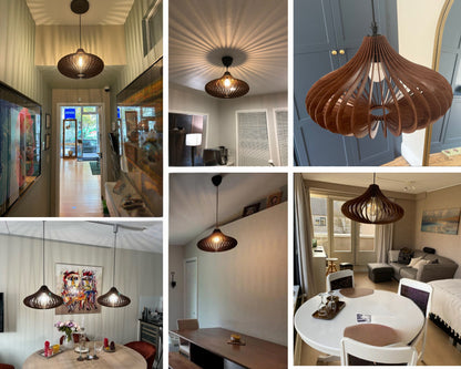 Wood Pendant Ceiling Lamp