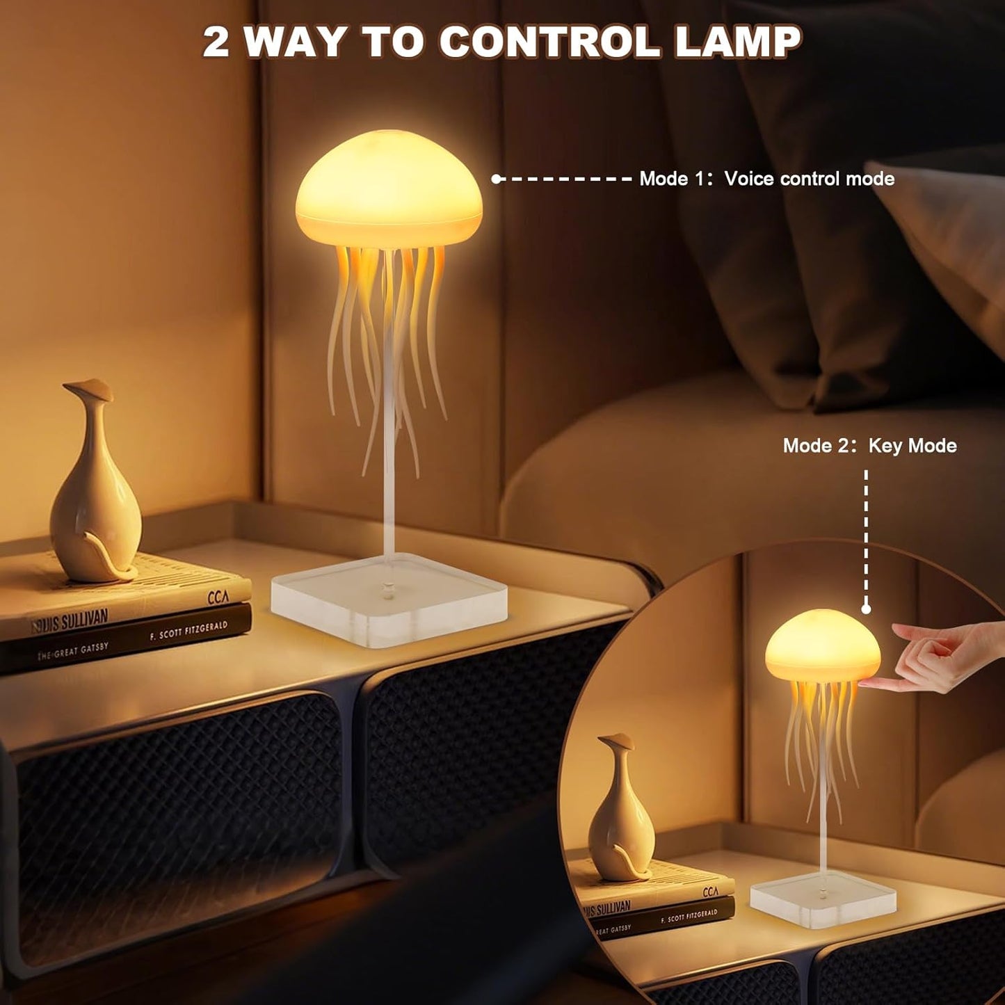 Jellyfish LED Night Light Lamp