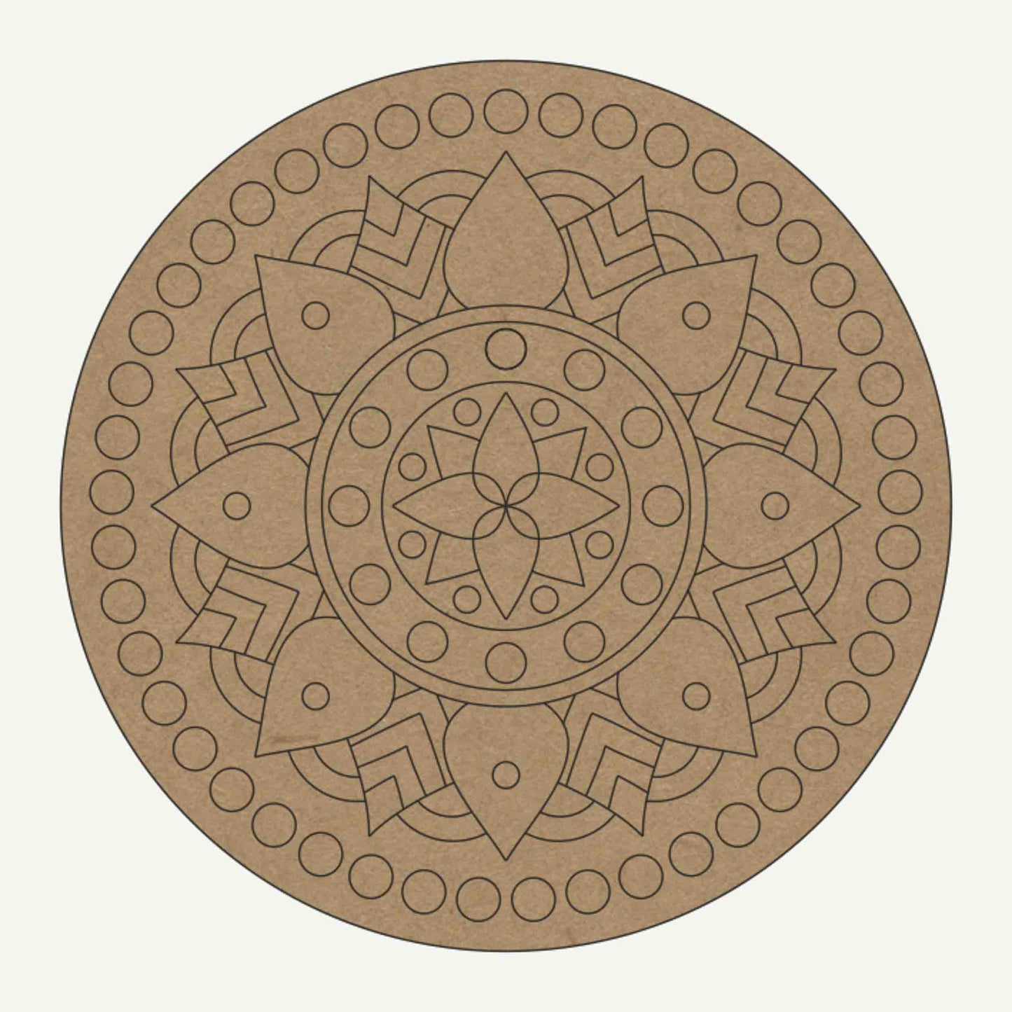 Pre Marked Abstract Design Mandala