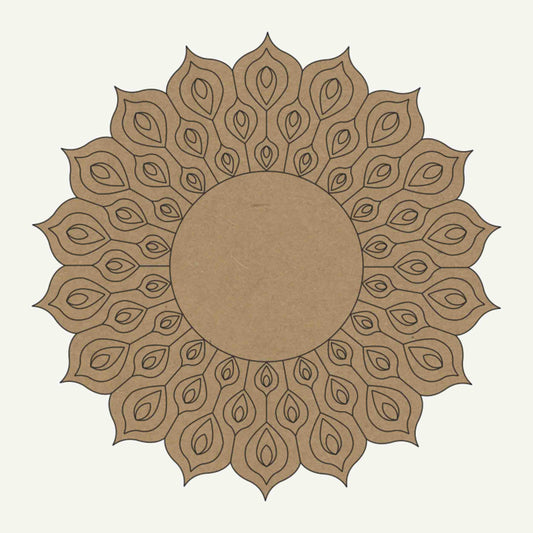 Pre Marked Circle Design Mandala