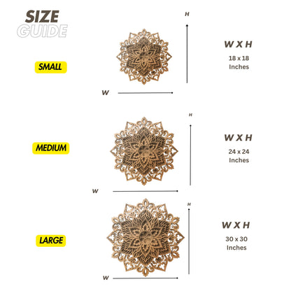 Flower Design Multi-layered Mandala Art