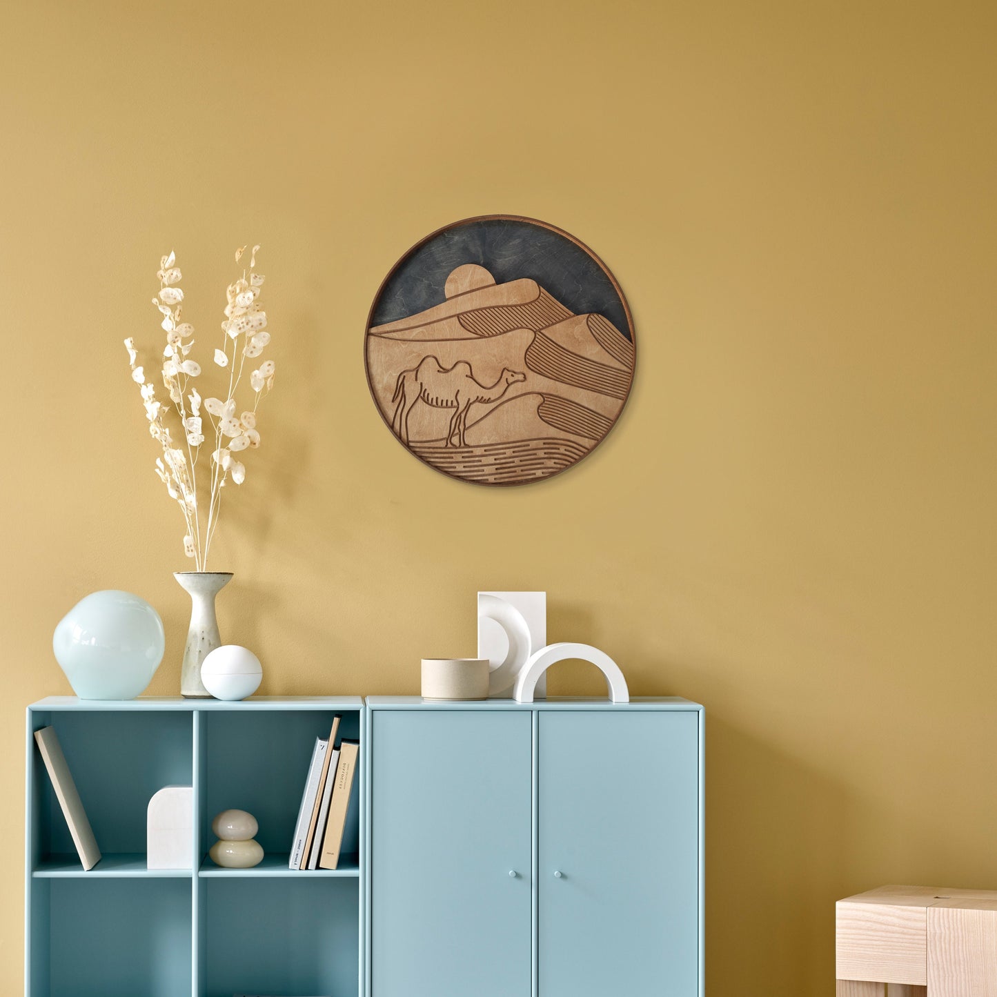 Desert Camel Wooden Wall Art