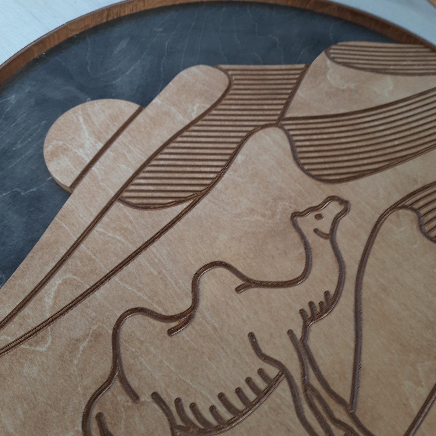 Desert Camel Wooden Wall Art