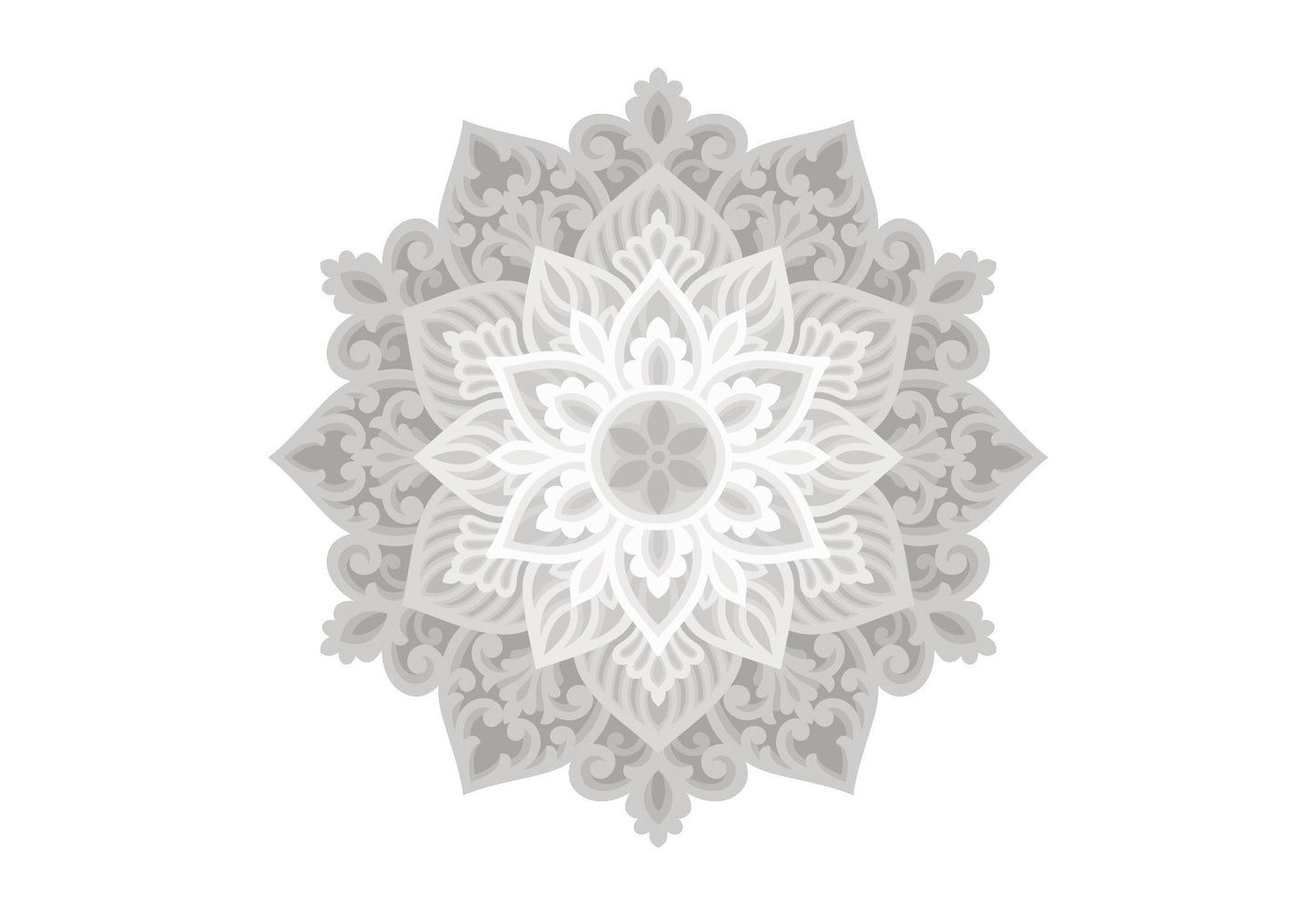 Flower Design Multi-layered Mandala Art