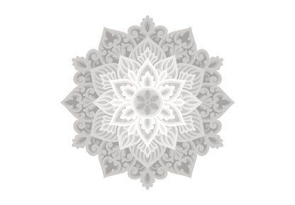 Flower Design Multi-layered Mandala Art