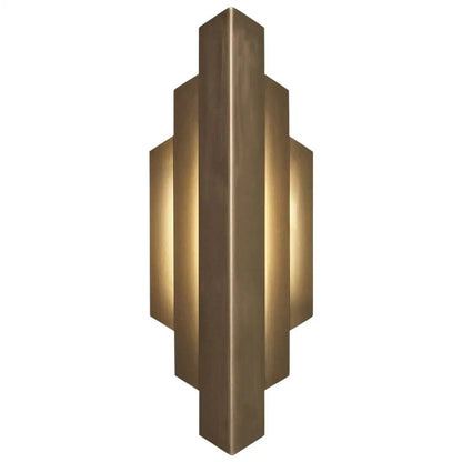Vertical Geometric Modern Handmade Wall Sconce