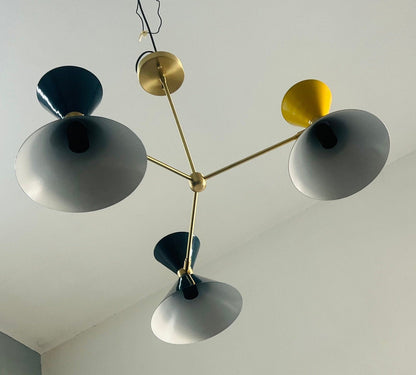3 Arms 6 Lights Modern Sputnik Chandelier