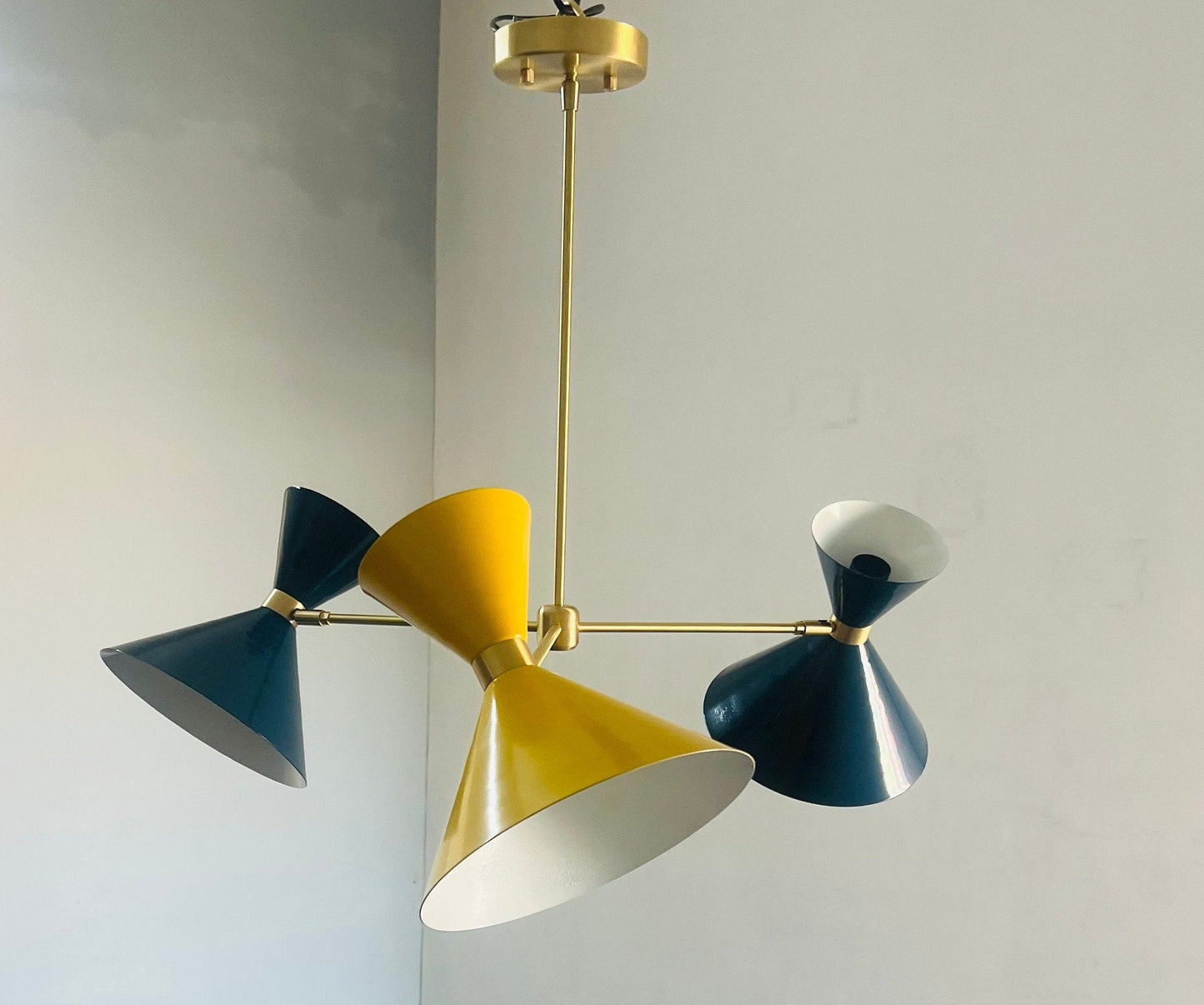 3 Arms 6 Lights Modern Sputnik Chandelier