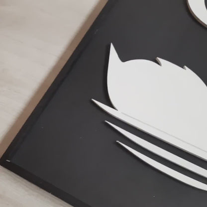 Swans Sun & Moon Wooden Wall Art